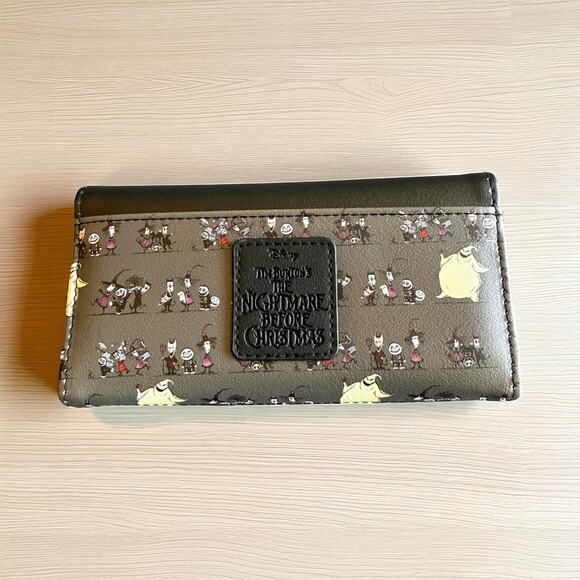 Disney The Nightmare Before Christmas Lock Shock Barrel Oogie Boogie Flap Wallet - Picture 4 of 4